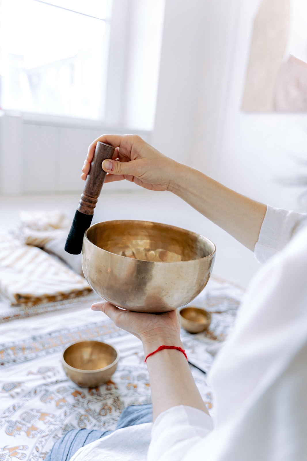Private sound bath session with Tibetan singing bowls